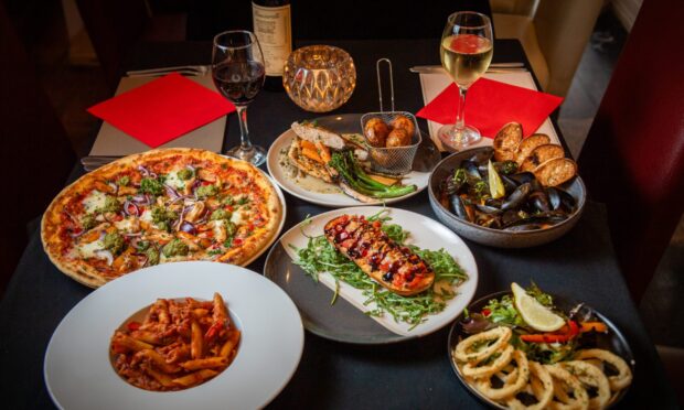 A selection of dishes served at Don Michele Dundee. Image: Kim / DC Thomson