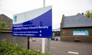 Longforgan Primary School sign