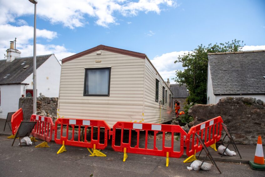 Carnoustie Ireland Street static caravan incident.