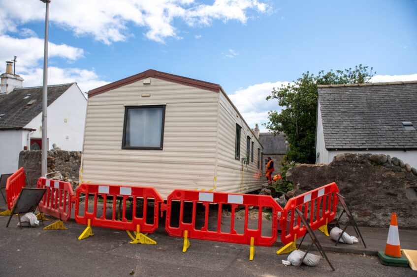 Carnoustie static caravan planning row.