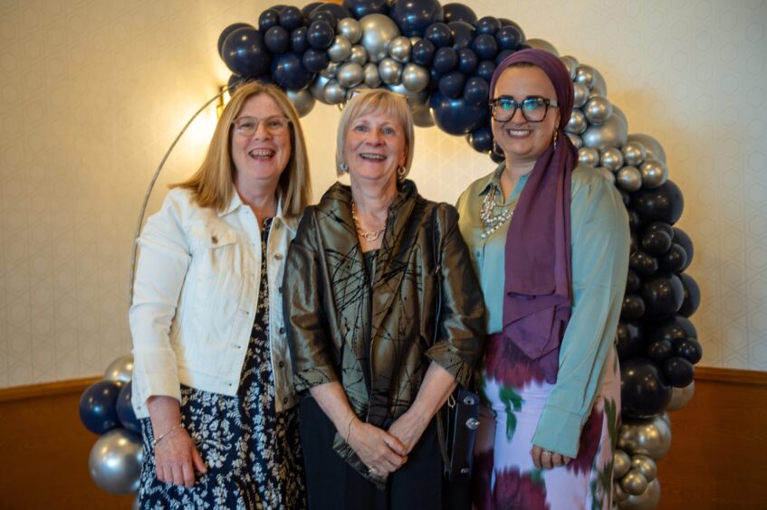 Teachers Dorothy Stewart, Laura Robbins and Shana Ajayi.