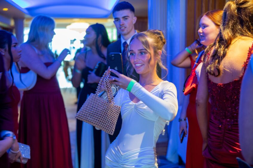 Pupils at St John's High School leavers' prom.
