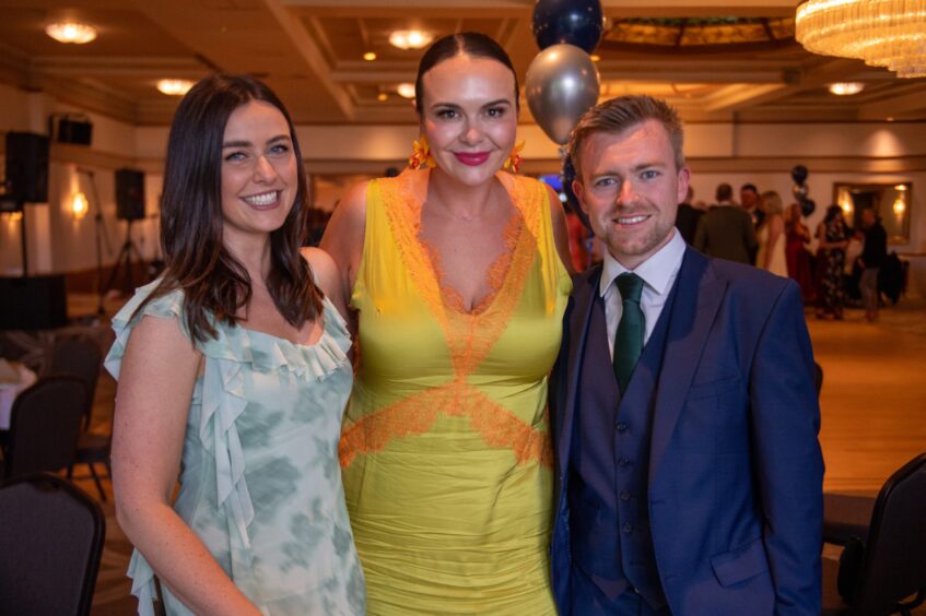 Proud teachers Kirsty Hurndall, Laura Nimmo and Steven Thomson.