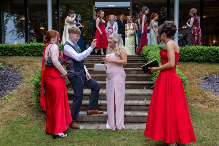 Pupils attend St John's High School leavers' prom.