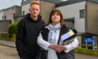 Yvette Hoskins with her husband, and fellow campaigner, Wayne. Image: Kenny Elrick/DC Thomson 02/04/25