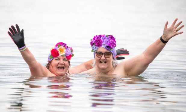 Around 140 brave souls turned out this morning bright and early for the annual Noody Dook. Image: Kenny Smith/DC Thomson