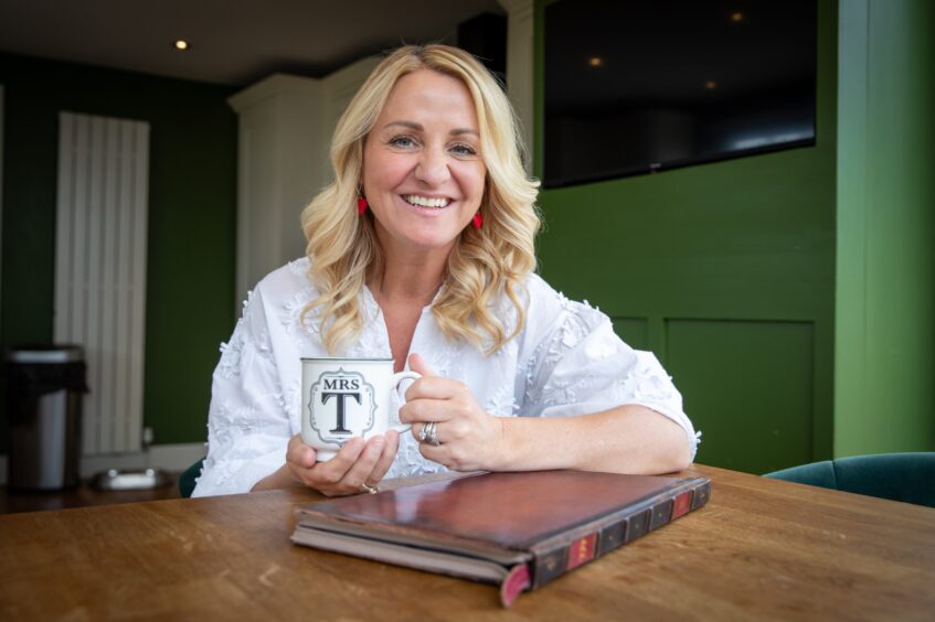 TJ Thomson, who lives in Fife, loves working as a wedding celebrant.