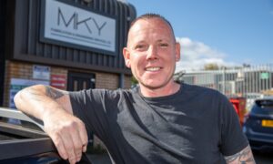 MKY Fabrication and Engineering Services in Cowdenbeath Owner Mike Heron Thursday. Image: Kenny Smith/DC Thomson