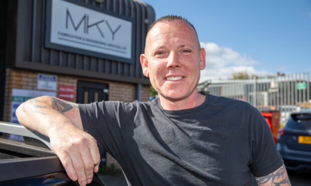MKY Fabrication and Engineering Services in Cowdenbeath Owner Mike Heron Thursday. Image: Kenny Smith/DC Thomson