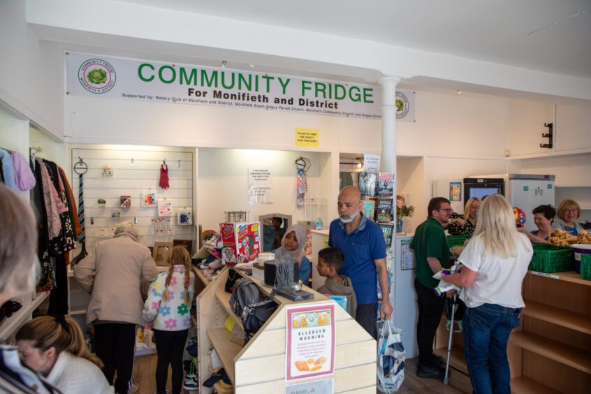 Monifieth community fridge new premises.