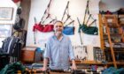 Bagpipe Maker Alan Waldron in Stirling Bagpipes. Image: Kenny Smith/DC Thomson.