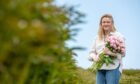 Alex Nelson, who runs a peonie rose business on her mixed family farm near Strathmiglo