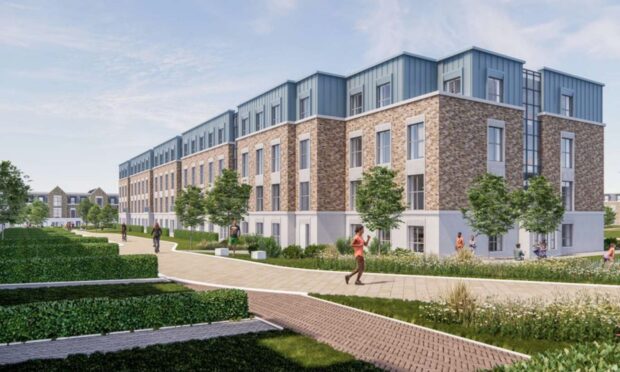 How the student apartment blocks will look at Kilrymont, St Andrews.