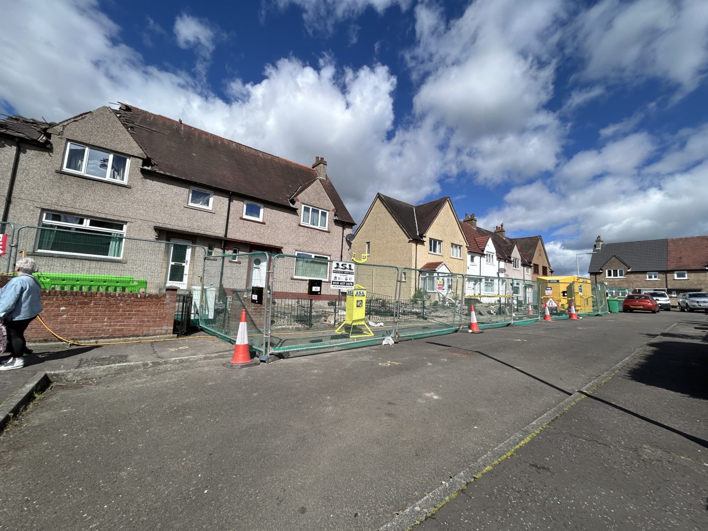 The six houses on Dewar Avenue in Kincardine set for demolition.