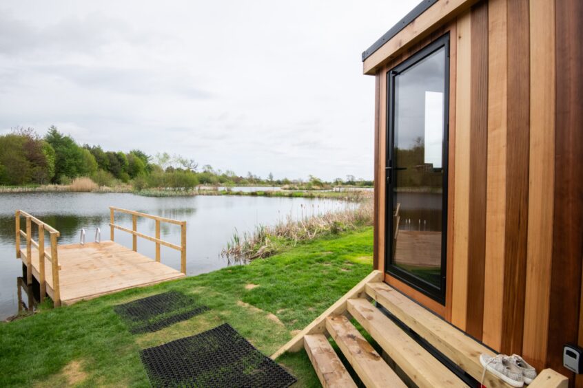 The new wild swim and sauna experience at Forbes of Kingennie near Dundee