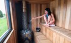 Gayle Ritchie tries out the new wild sauna at Forbes of Kingennie Country Resort near Dundee