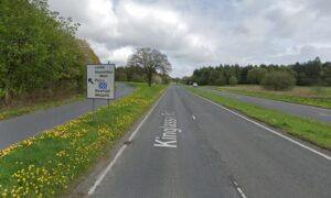 The van fire closed part of Kinglassie Road in Glenrothes. Image: Google Maps