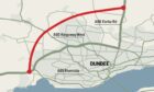 A Dundee bypass would divert traffic away from the Kingsway to the north of the city. Image: DC Thomson