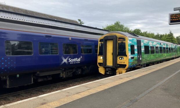 Trains have been delayed or cancelled due to a fire at Inverkeithing. Image: Finn Nixon/DC Thomson
