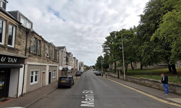 The crash has closed Lochgelly Main Street. Image: Google Maps