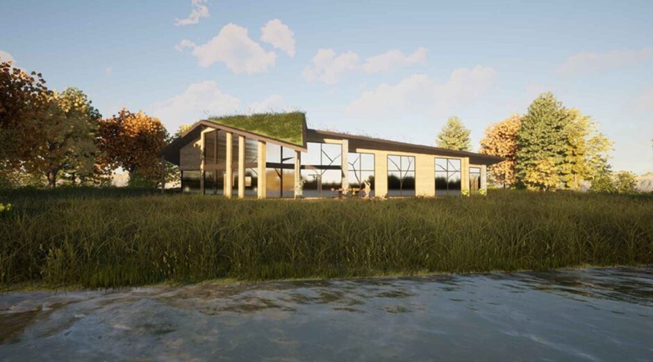 Proposed house at Long Loch at Lundie. 