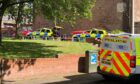 Armed police were called to Polepark Road, Dundee. Image: James Simpson/DC Thomson