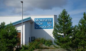 Buses to Monifieth High School will be affected by the Fishers Tours collapse. Image: Kim Cessford/DC Thomson