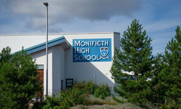 Buses to Monifieth High School will be affected by the Fishers Tours collapse. Image: Kim Cessford/DC Thomson