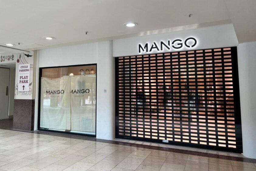 The Mango store occupies the former Frankie and Benny's unit. 