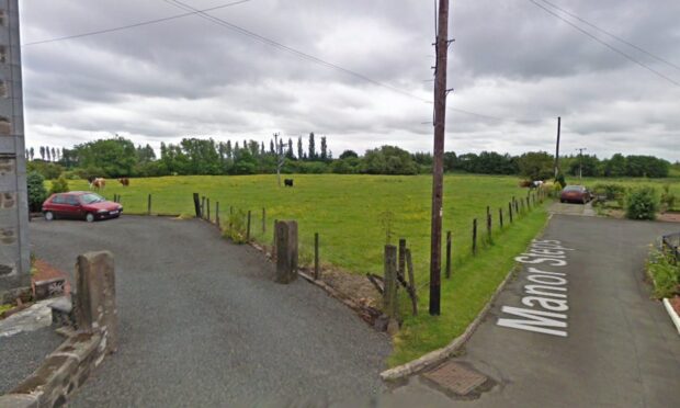A new farmhouse will be built on this field at Manor Steps. Image: Google Street View