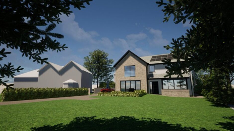 New house in Victoria Street, Monifieth.