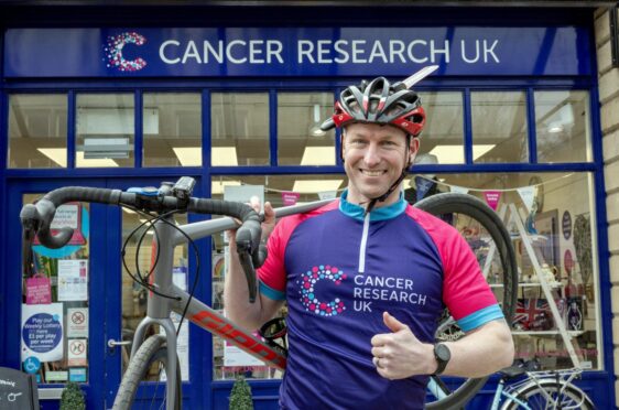 RAF engineer and cancer survivor Nathan Grove is all set for Etape Caledonia. Image: Supplied