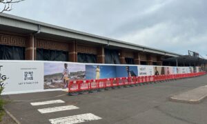 Work taking place on the new Next shop at The Stack Retail Park. Image: James Simpson/DC Thomson
