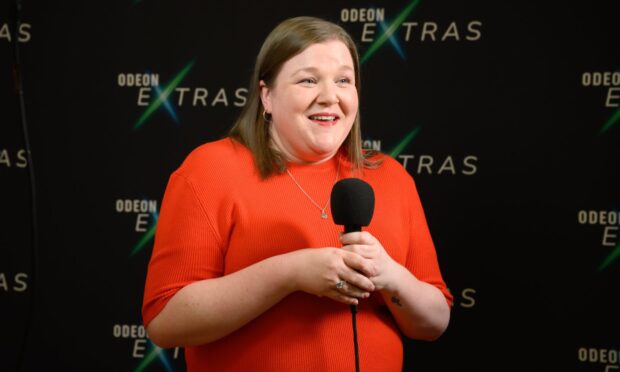 Lesley Anne Davies speaks at the awards ceremony at Leicester Square. Image: Odeon Cinemas Group