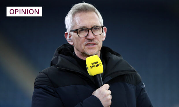 England legend turned BBC broadcaster Gary Lineker.