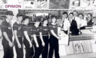Staff at Reform Street McDonald's when it opened.
