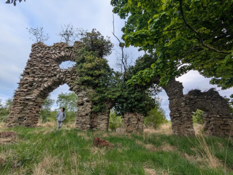 The elusive castle folly on Panmure estate.