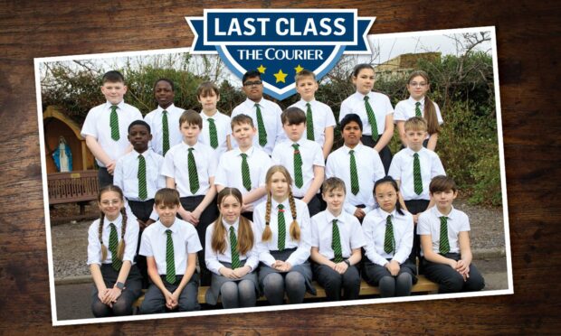 To go with story by Cheryl Peebles. Last Class Perth 2025 Picture shows; St Dominic's Primary. Perth. Supplied by Phil Hannah Date; Unknown