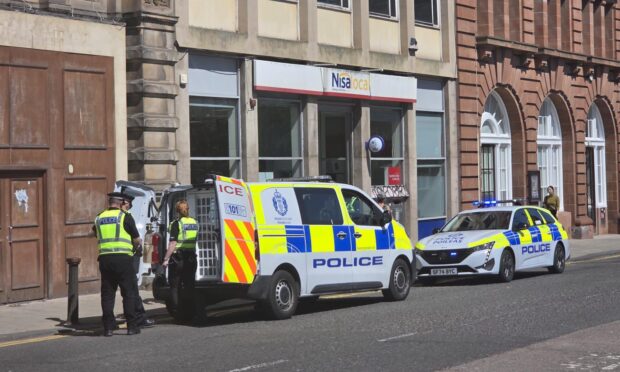 Police were called to Meadowside, Dundee.
