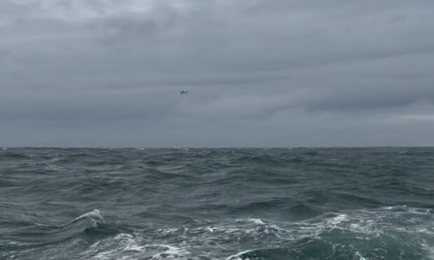A medivac took place from the vessel off the Angus coast.