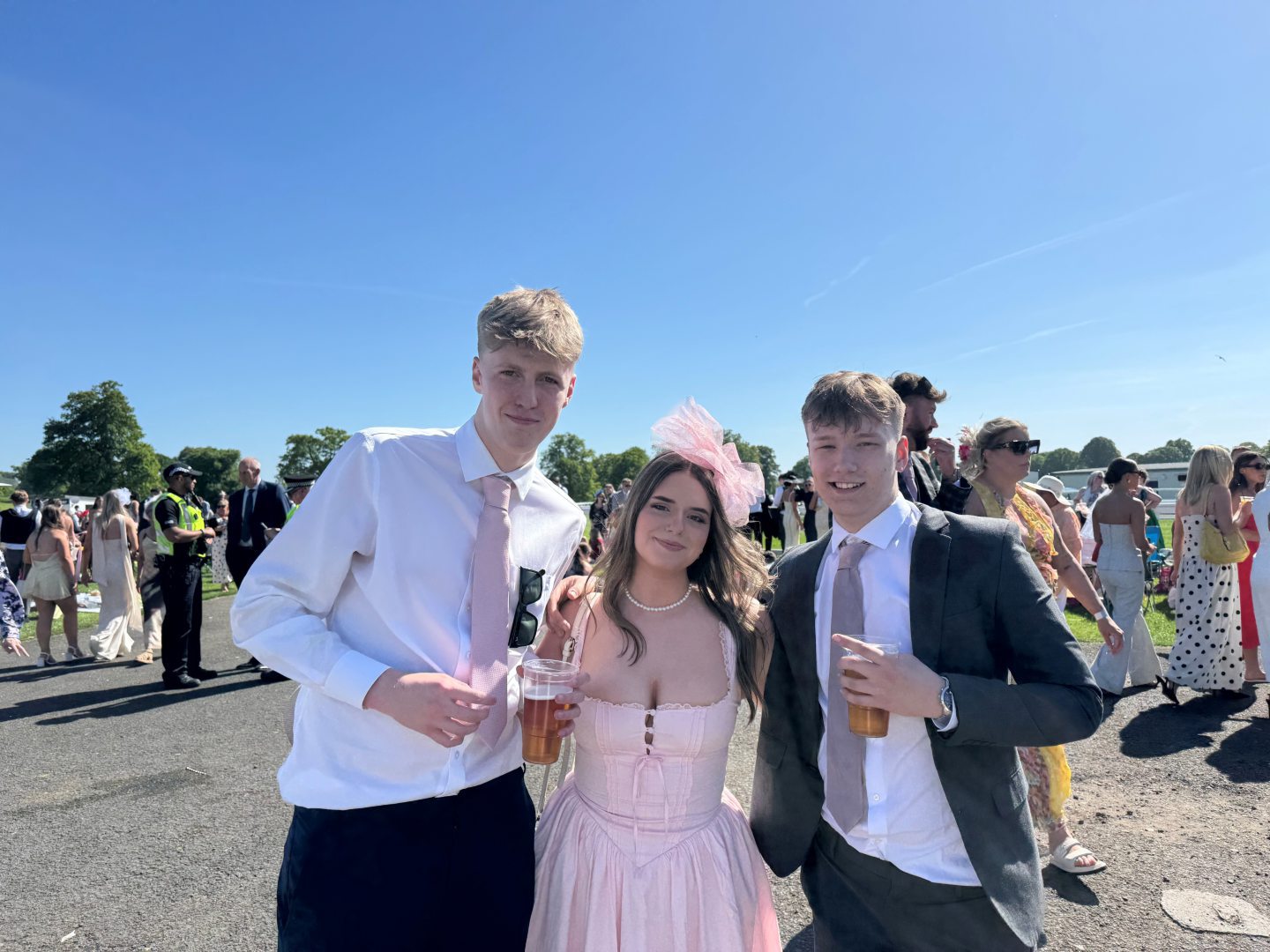 Lizzie, Ross, and their friend.