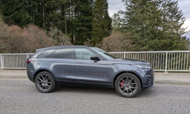The Range Rover Velar on Garry Bridge. Image: Eilidh Moir.