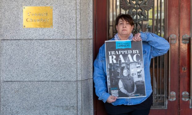 Yvette Hoskins outside Dundee Council Chamber. Image: Richard Hancox/DC Thomson