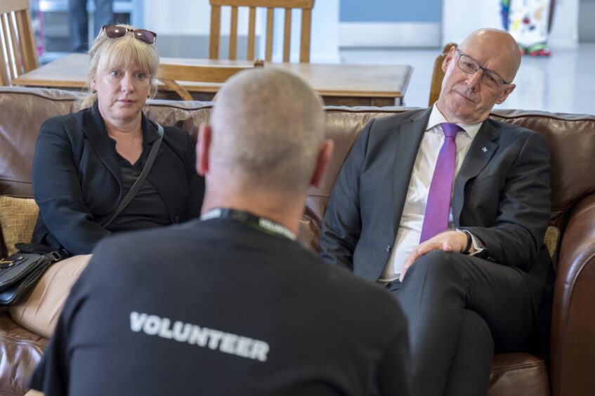 John Swinney and Shona Robison visit a Dundee GP surgery