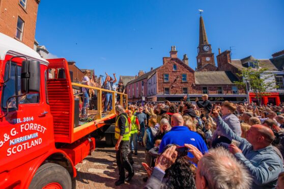 Thousands packed Kirriemuir town centre during Bonfest.