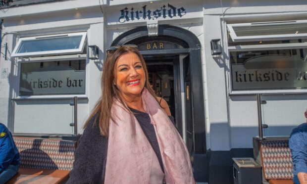 Director Kirsty Robertson outside the recently revamped Kirkside Bar in Perth.