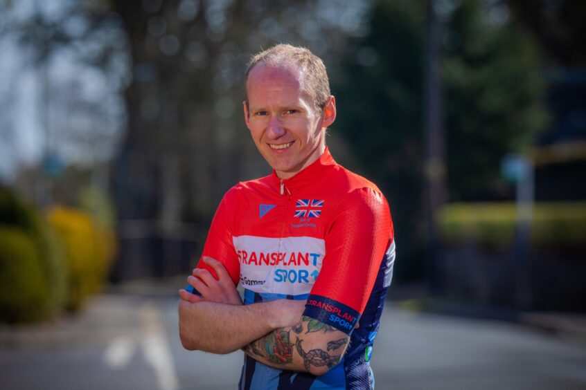 Auchterarder cyclist William Black's life was saved by a stem cell transplant.