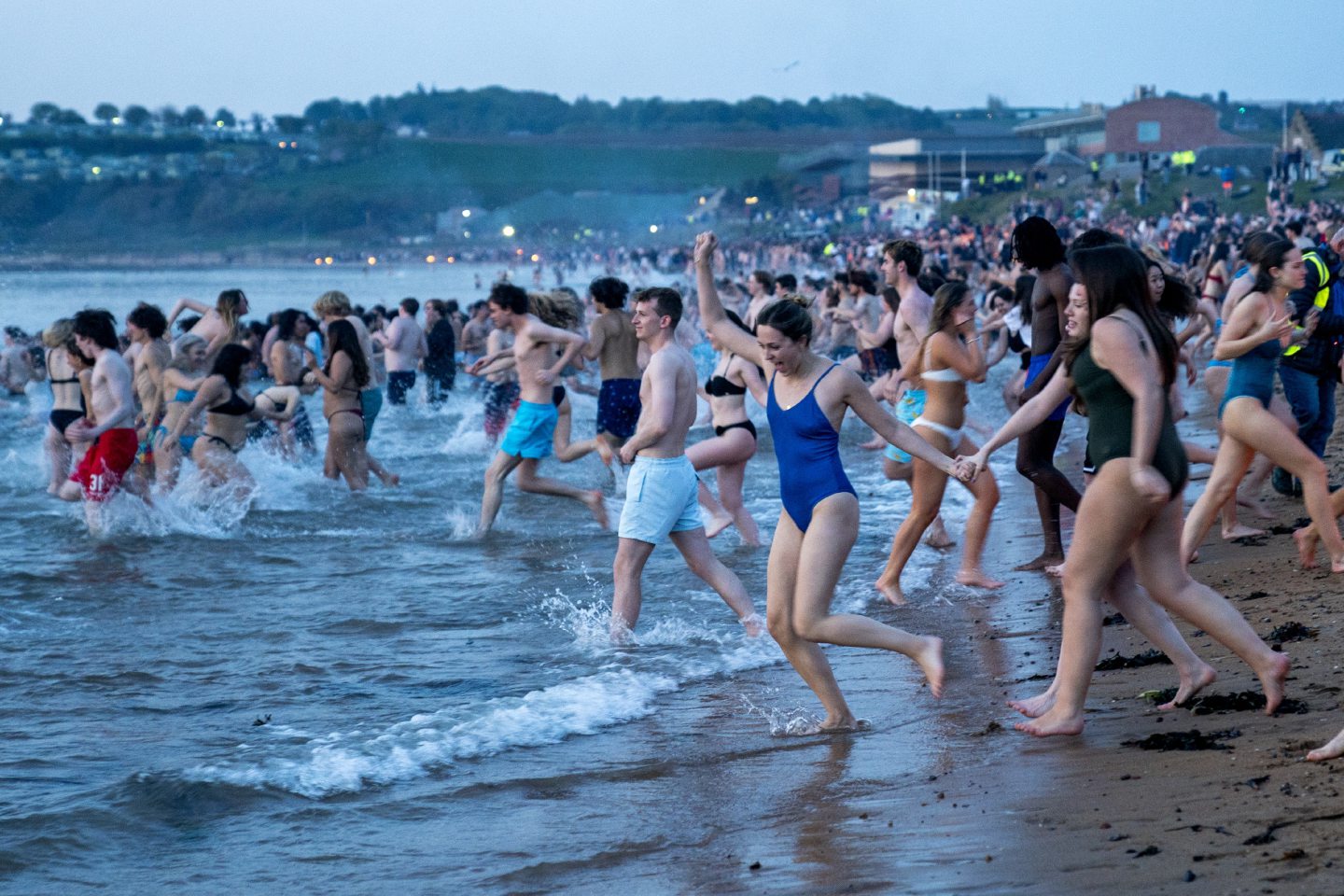 Pictures from St Andrews University May Day Dip