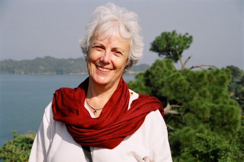 Sandra Sabatini leads the yoga retreat at Lendrick Lodge. 