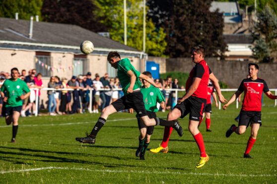 Action from the Forfar charity match. Image: Steve Brown/DC Thomson